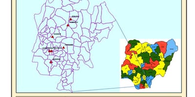 แผนที่ของฝั่งตะวันออกไนจีเรีย