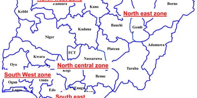 แผนที่ของพอร์ตอนุกรมแสดงใน 36 อเมริกา