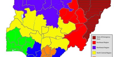 แผนที่ของพอร์ตอนุกรมที่แสดงอเมริกา